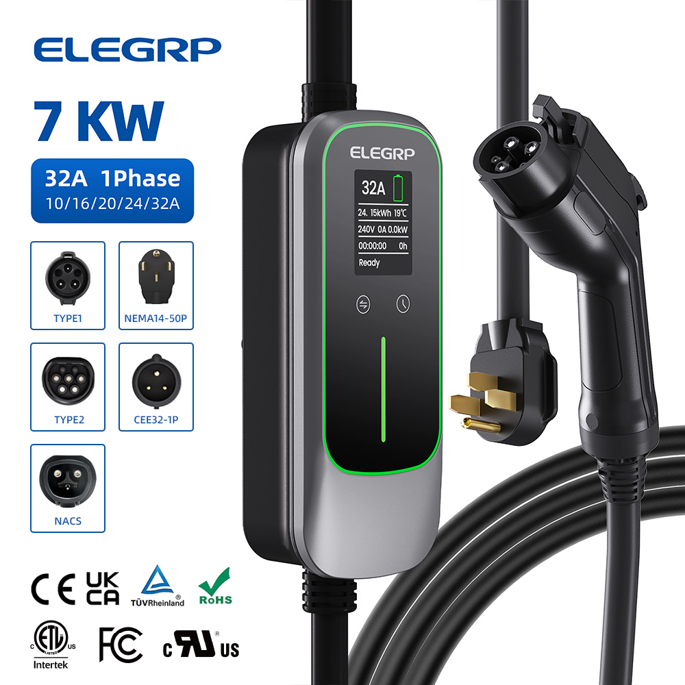 ELEGRP 32 Amp Portable Electri - огляд і ціна Portable Ev Charger