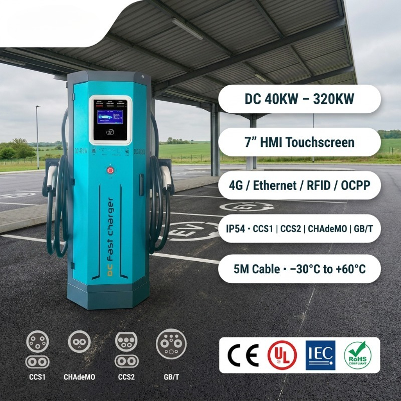 Customized 60KW 120KW 320KW Do - огляд і ціна Ev Charging Pile