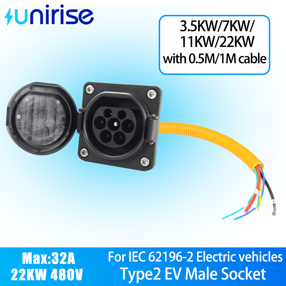 Unirise Type2 EV Car Socket wi - огляд і ціна Ev Charging Cable