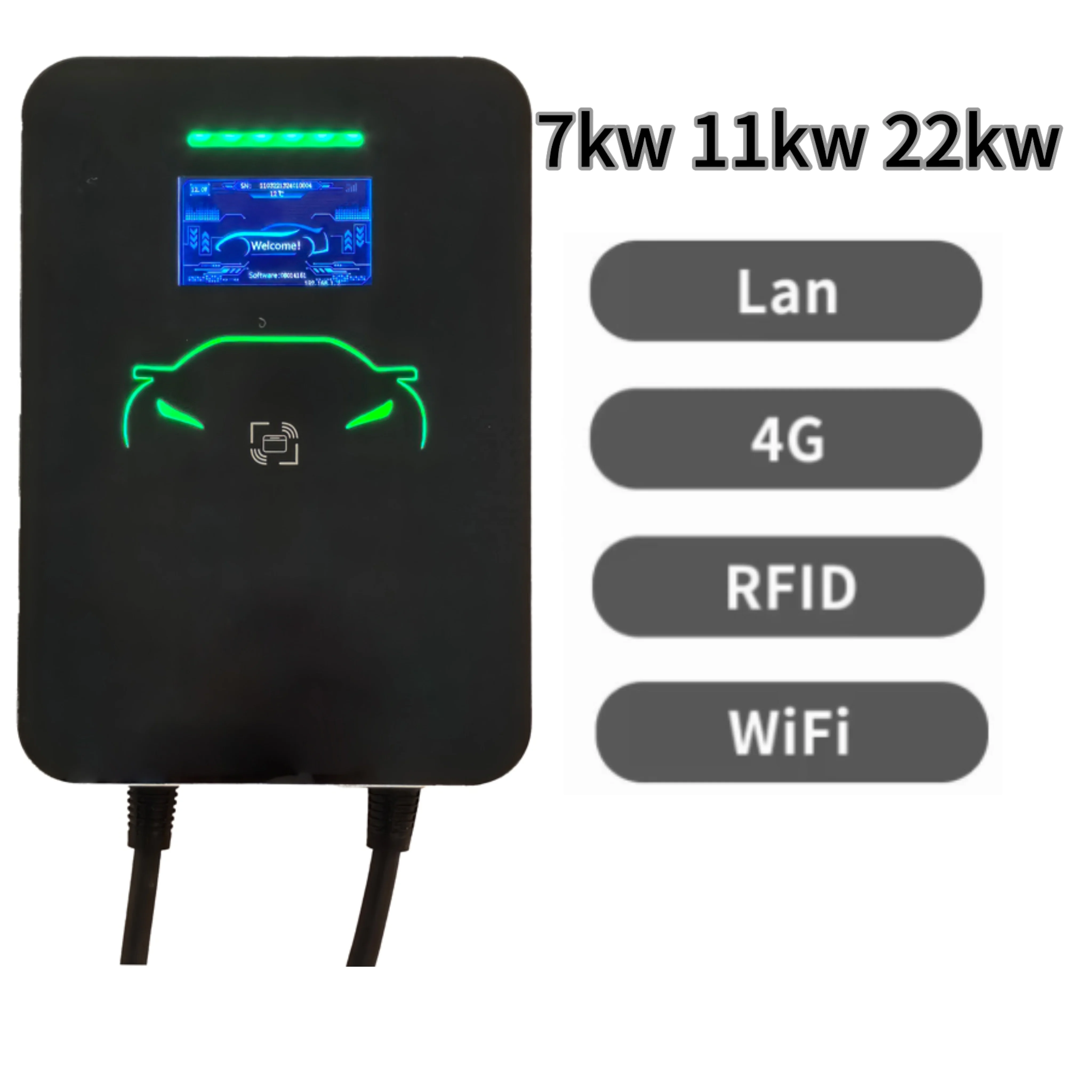 Smart 11kw 22kw Type 2 Type 1  - огляд і ціна Ev Charging Pile
