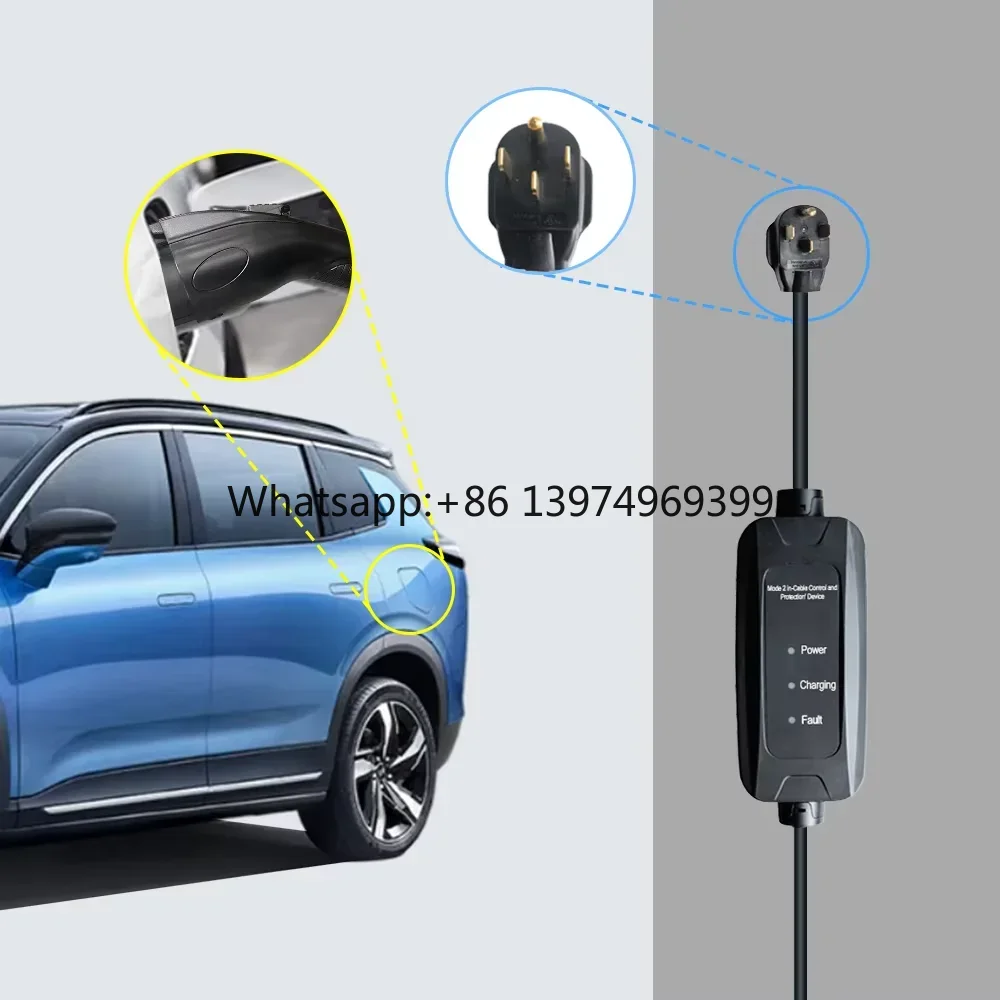9kw 16A SAE J1772 Type 1 Mobil - огляд і ціна Portable Ev Charger