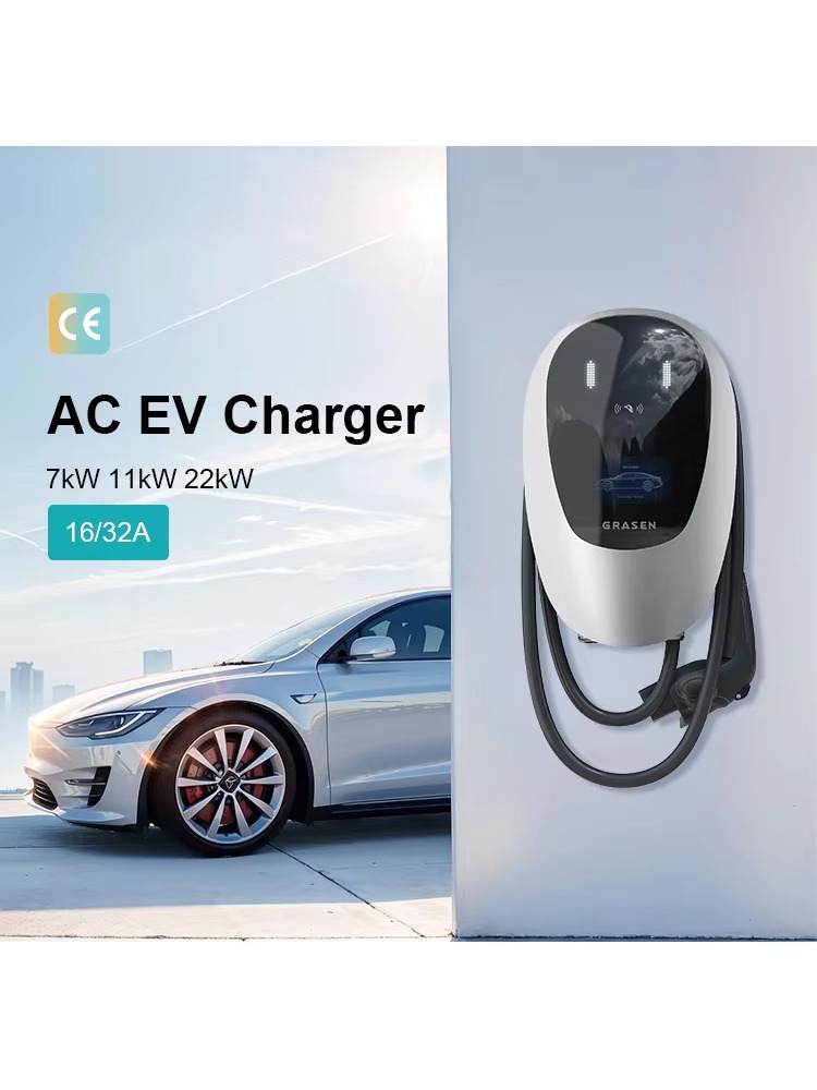 Home EV Charger 7kW 22kW 32A T - огляд і ціна Type 2 Charger
