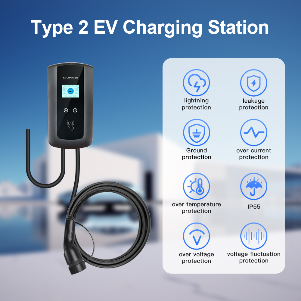 Kolanky 32A 7.2/22KW EV Chargi - огляд і ціна Ev Charging Cable