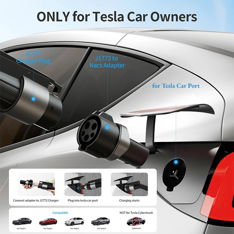 QIAO 80A Type 1 to for Tesla E - огляд і ціна Ev Charger Adapter